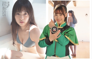 Ngắm vẻ đẹp hút hồn của Yume Shinjo - Siêu Nhân Xanh thế hệ mới của Nhật Bản