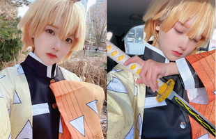 Kimetsu no Yaiba: Zenitsu cute quá đỗi qua bộ ảnh cosplay giống đến khó tin của fan