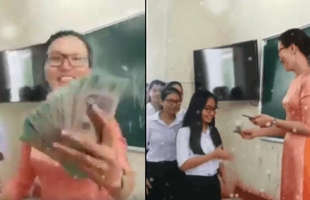 Cô giáo nhà người ta: Rút cả tập 500k mừng tuổi cho từng học sinh, cộng đồng mạng chỉ biết trầm trồ ghen tị