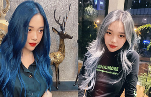 Linh Ngọc Đàm chi tận 16 triệu để nhuộm tóc xanh hot trend, thế nhưng chưa gì đã bay màu hết sạch