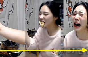 Được hứa hẹn donate 20 triệu, nữ streamer chấp nhận "ăn bằng chân" trên sóng, bật khóc nức nở ngay sau đó