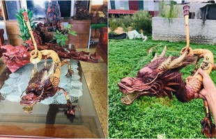 Cộng đồng mạng xôn xao trước siêu phẩm điếu cày phiên bản "rồng thần" ở Việt Nam, được định giá cả ngàn đô cũng không bán