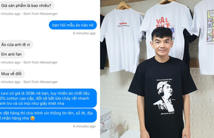 Anti-fan cà khịa 'mua áo Levi về để đốt', HLV Tinikun tỉnh bơ: 'Áo xịn đốt nhanh cháy nên mua nhiều vào'