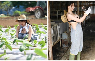 Chỉ ngồi trồng rau nuôi lợn qua ngày, cô gái bỗng chốc được dân mạng phong là hot girl, xôn xao tìm info