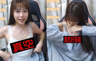 Hết khoe rồi lại vô tình tuột áo ngoài trên sóng và thừa nhận "thả rông" bên trong, nữ streamer khiến cộng đồng mạng phản cảm
