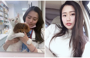 Nhan sắc cực phẩm của nàng hot girl thú y làm các thanh niên mạng thi nhau ước: "Giá mà tôi được làm chú cún ấy"