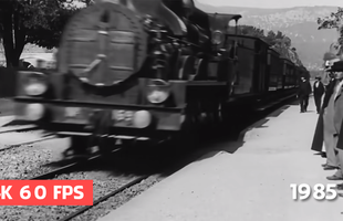 Dùng trí tuệ nhân tạo, YouTuber nâng độ phân giải đoạn phim quay từ năm 1895 lên 4K 60 FPS, còn có cả âm thanh