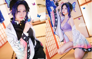 Kimetsu no Yaiba: Trùng trụ Kochou Shinobu khoe vẻ gợi cảm khó cưỡng qua loạt ảnh cosplay đẹp mê hồn