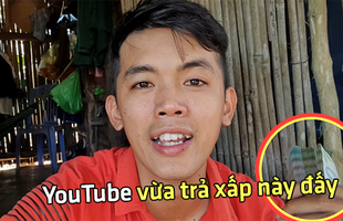 Youtuber nghèo nhất Việt Nam khoe xấp tiền dày cộp trên sóng, cộng đồng mạng tỏ ra lo lắng, khuyên anh chàng nên "cẩn thận"
