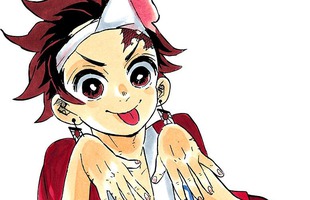 Kimetsu no Yaiba: Ngay cả trong những phân cảnh cảm động, tác giả Gotouge Cá Sấu vẫn đam mê tấu hài với fan