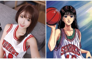 Cosplay thành nữ chính của Slam Dunk, cô nàng streamer xinh đẹp được khen tới tấp "Cái gì cũng giống, chỉ trừ vòng một"