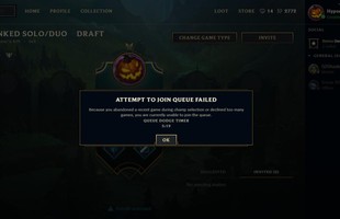 LMHT: Thoát game khi ban/pick sẽ bị phạt chẳng khác gì thua trận, game thủ nổi đóa: 'Nhỡ gặp bọn phá game thì sao?'