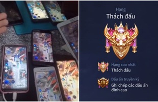 Liên Quân Mobile: Nghi vấn dàn Thách Đấu "nghìn Sao" là thành quả của 1 người chơi 10 máy