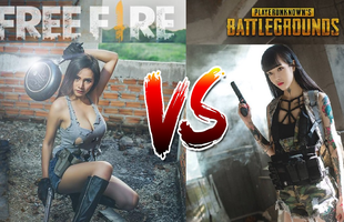 Tan chảy với màn "cung đấu" của nữ game thủ PUBG Mobile và Free Fire xem ai xinh đẹp, “bốc lửa” hơn