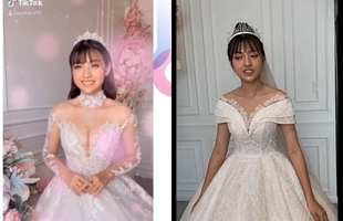 Đăng ảnh mặc áo cưới, hot girl "trứng rán cần mỡ" bất ngờ bị cộng đồng mạng tìm ra phiên bản "chưa chỉnh sửa"