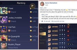 Liên Quân Mobile: Garena VN chống buff ELO rất gắt, game thủ nước ngoài cũng ngạc nhiên khi theo dõi BXH