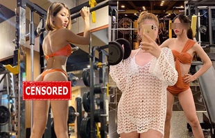 Checkin phòng gym nhưng mặc toàn... bikini, 2 hot girl nhận tấn gạch đá từ chính 500 anh em: Mặc thế thì tập kiểu gì?