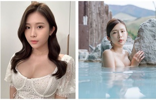 Tung bộ ảnh ở suối nước nóng khiến fan "trố mắt", nữ Youtuber xinh đẹp kể lể chuyện khó khăn khi hành nghề ở Nhật Bản