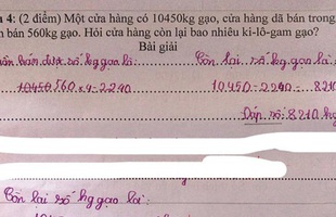 Bài toán gây lú vì trò làm đúng nhưng cô chữa thành sai, cộng đồng mạng tranh cãi dữ dội