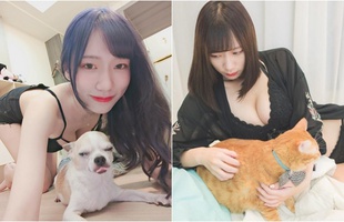 Đăng ảnh check in với chó mèo, nàng hot girl khiến cộng đồng mạng cảm thán "Xin được làm thú cưng của cậu"