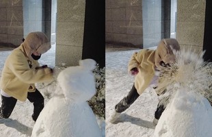 Nổi hứng đấm vỡ mặt người tuyết, nữ streamer xinh đẹp bất ngờ nhận muôn vàn gạch đá, sợ hãi phải khóa luôn bình luận