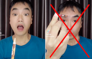 NÓNG: Duy Nến bị phản ứng vì làm clip độc hại dễ khiến trẻ con "đu theo" trên TikTok, netizen liên tục đòi "đánh sập kênh"