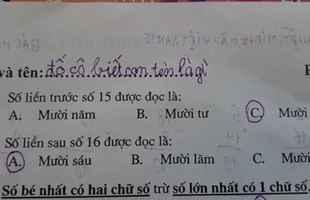 Cậu bé ghi đúng 7 chữ vào ô "họ và tên", cô giáo đọc xong hạn hán lời, chỉ biết chịu thua trước độ lầy của học sinh