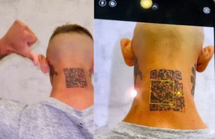 Hào hứng xăm mã QR lên gáy để kêu gọi người follow Instagram, nam thanh niên hào hứng được một tháng rồi "tắt ngúm"
