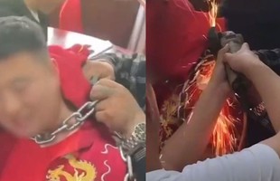 Bị bạn troll đeo xích sắt rồi làm mất chìa khóa, chú rể phải cậy nhờ "cưa máy" để vào động phòng khiến CĐM không thể nhịn cười