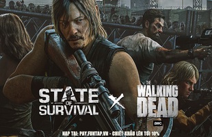 Daryl Dixon đã có mặt và sẵn sàng chiến đấu sau “cú bắt tay lịch sử” giữa State of Survival và The Walking Dead