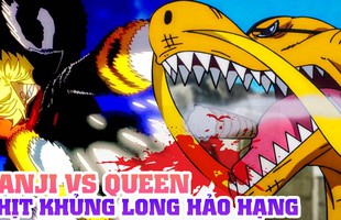 One Piece chap 1017: Tiết lộ ban đầu về hình dạng lai của Queen Bệnh Dịch, tóc vàng thì biến hình cũng xấu