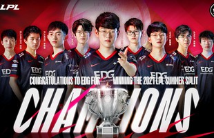 "Chúa hề mất thiêng", Viper siêu gánh team, EDG bất ngờ đánh bại FPX, đòi lại chức vô địch LPL sau 4 năm thất lạc