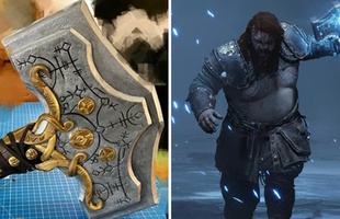 Quá đam mê God of War Ragnarok, nam game thủ tự tay chế tạo búa thần của Thor phiên bản đời thực