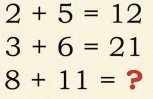 Bài Toán hỏi: "8 + 11 bằng bao nhiêu" - Trả lời đáp án không phải 19 chứng tỏ bạn siêu thông minh!