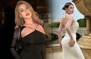 Diện đồ o ép vòng 1, hot girl lai Tây khiến người xem muốn "ná thở"