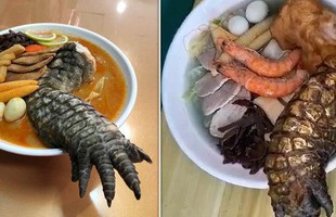 Món mì ramen chân cá sấu khiến thực khách can đảm nhất cũng chùn bước