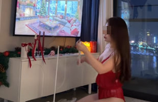 Đón Giáng Sinh sớm, hot girl Pickeball khiến người xem choáng với bộ outfit “lạnh run người”