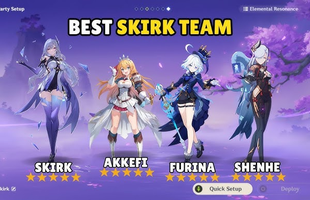 Đề xuất đội hình phù hợp nhất cho Skirk - siêu DPS mới của Genshin Impact và những lưu ý quan trọng