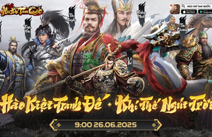 Hào Khí Tam Quốc chính thức ra mắt ngày 26.06 – Đua top ring ngay Nhẫn Vàng 9999 và iPhone 16 Pro Max