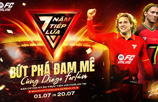 Garena FC Online Việt Nam mời huyền thoại Dieogo Forlan về Việt Nam đón sinh nhật 7 tuổi để tri ân người chơi