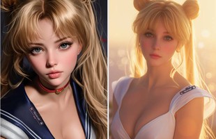 AI biến dàn Thủy Thủ Mặt Trăng lột xác gợi cảm, nóng bỏng đến mức không thể rời mắt