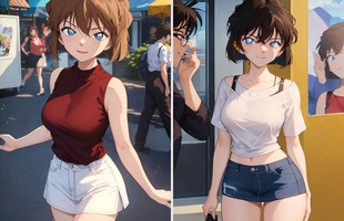 AI phục dựng Haibara, nhan sắc dịu keo khiến fan Conan mê như điếu đổ
