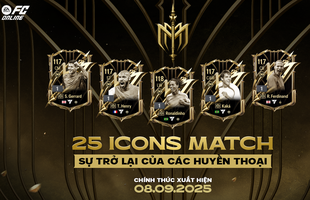 FC Online gây bão: Mùa thẻ 25 ICONS MATCH tích hợp tính năng "Độc" ít ai biết!