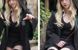 Màn cosplay Malfoy phiên bản nữ đẹp xuất sắc gây sốt cộng đồng mạng, nhan sắc của hot girl khiến fan Harry Potter mê mẩn