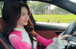 "Biến hình" thành siêu nhân để… lái xe, hot girl khiến người xem thích thú