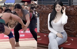 Cô gái xinh đẹp, cao 1m72 "gây sốt" ở sới vật hội làng Bắc Ninh, tiết lộ tiêu chí chọn bạn trai