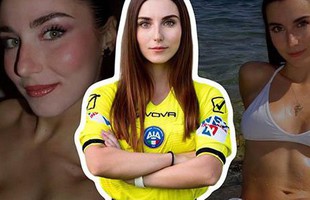 Nữ trọng tài nóng bỏng tới mức làm cầu thủ quên cả nhìn bóng