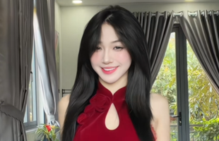 Diện váy đỏ đón Tết, Trần Hà Linh lại viral với màn vũ đạo "cực căng"