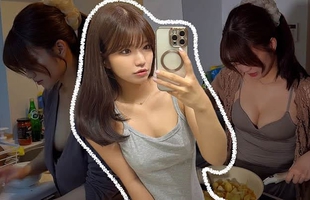 Làm clip nấu ăn, hot girl khiến cả trăm ngàn fan “xem không rời mắt”