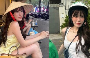 Nữ thần trượt băng nổi tiếng ngồi Grab, dạo phố ở Việt Nam đăng ảnh khắp nơi